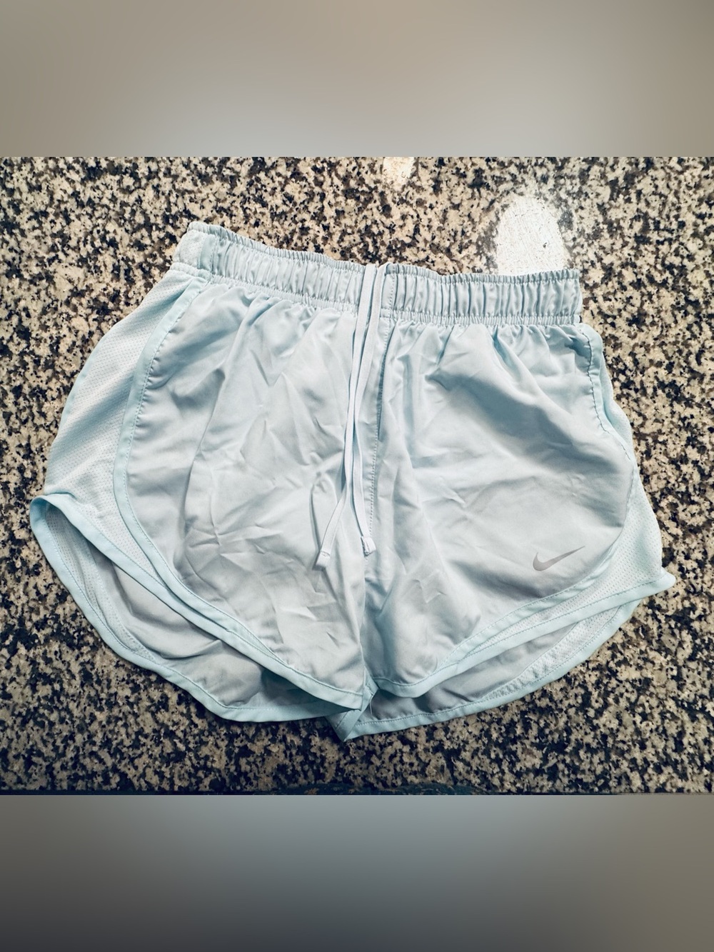Nike Women's Pale Blue Athletic Shorts